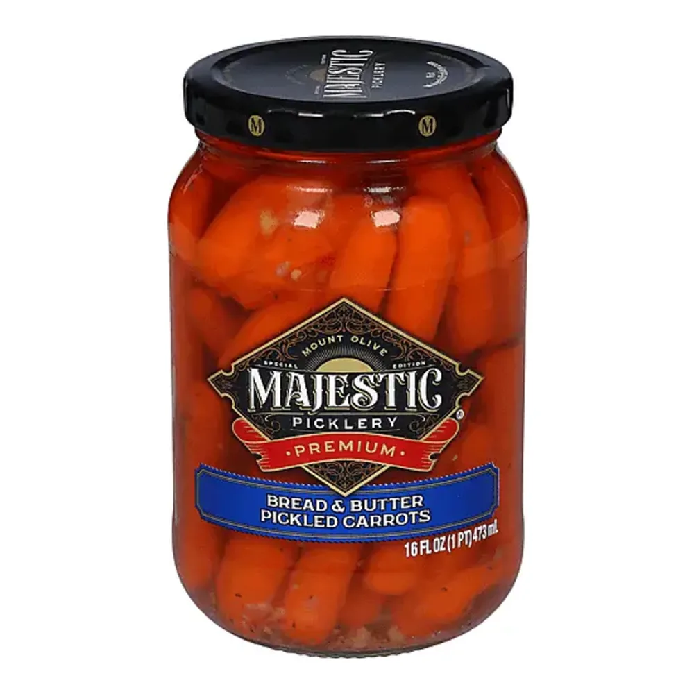 009300007627 MAJESTIC BB PICKLED CARROT 16Z - Image 1