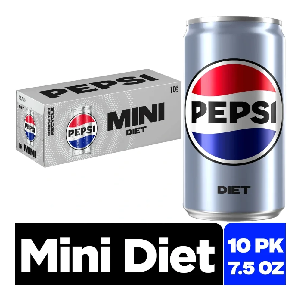 012000173233 DIET PEPSI COLA MINI 7.5Z/10PK - Image 1