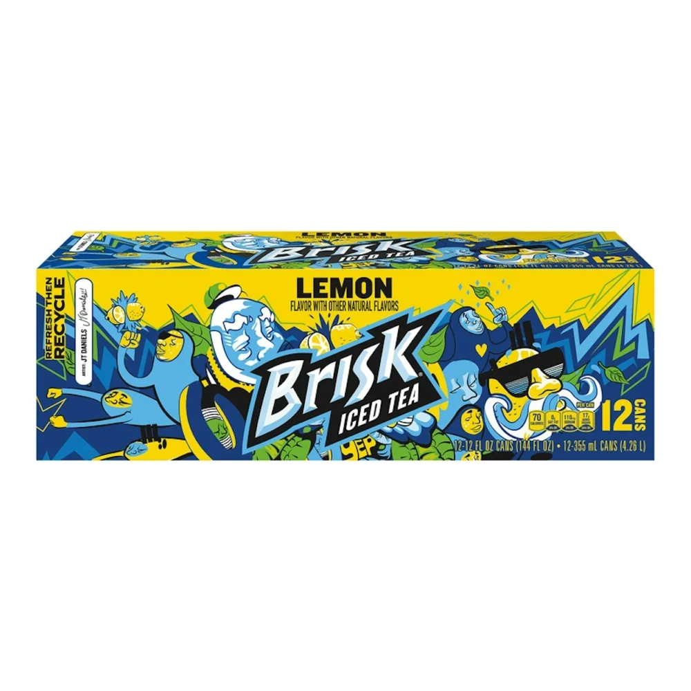012000810091 BRISK SWT LEMON FRIDGE 12PK - Image 1