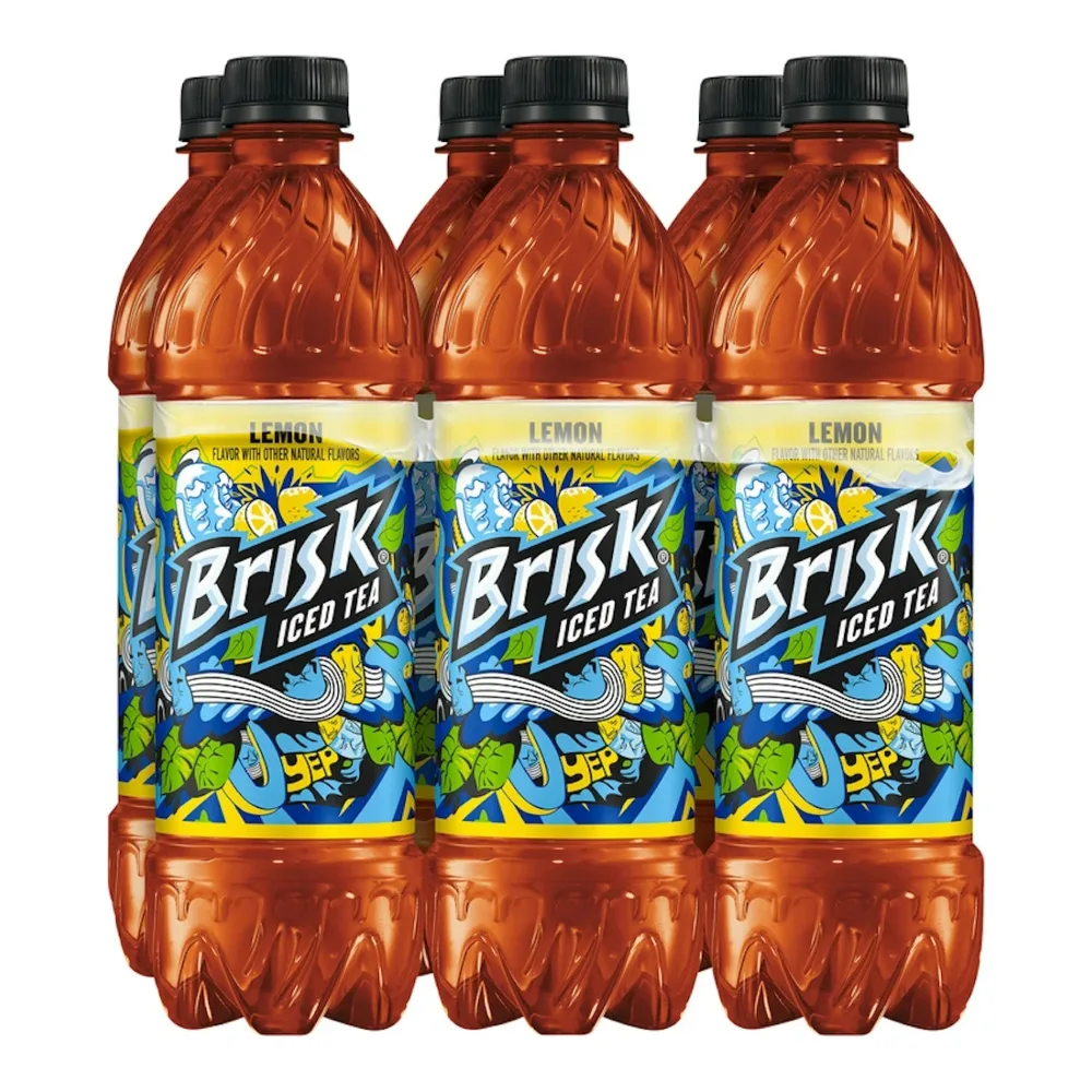 012000811203 BRISK ICED TEA LEMON BOTTLES 16.9Z/6PK - Image 1