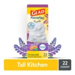 GLAD TALL KITCH GAIN LVNDR 13GL 22CT