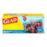 GLAD ZIP SANWICH BAGS 50CT