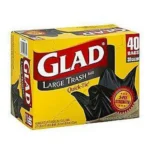 GLAD QUICK TIE LRG TRASH 30GL 40CT