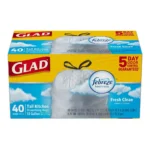 GLAD DS TALL KITCH FEBREZE 13GL 40CT