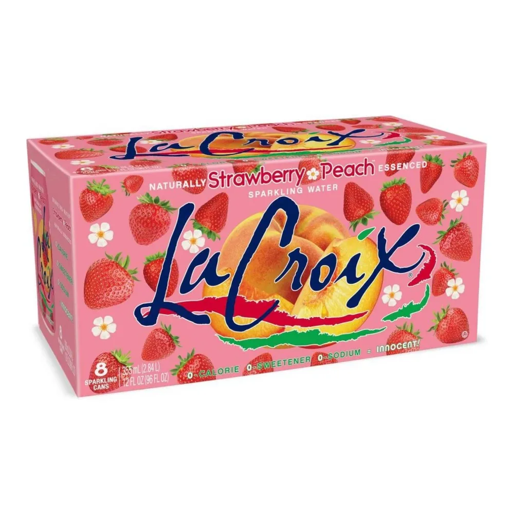 012993221188 LA CROIX STRBRY PEACH 8PK - Image 1