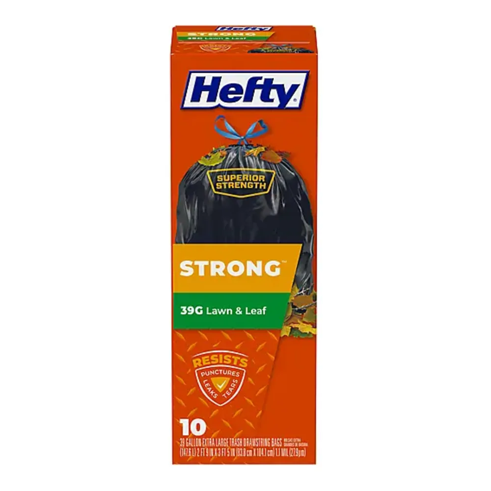 013700014208 HEFTY LAWN LEAF DS 39GL 10CT - Image 1