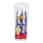 HEFTY DLX CLEAR CUPS 9Z/40CT