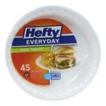HEFTY EVERYDAY FOAM PLATE 8.8" 45CT