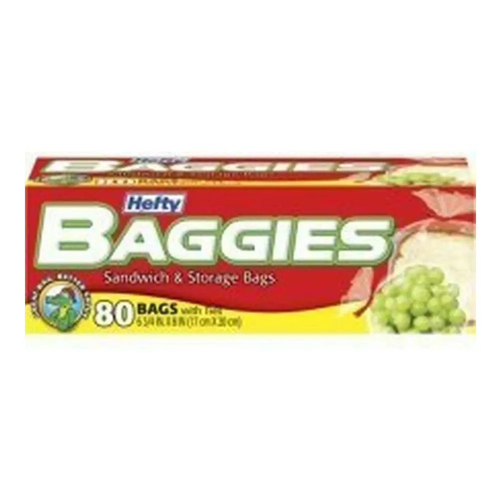 013700479007 HEFTY BAGGIES SANDWICH 80CT - Image 1