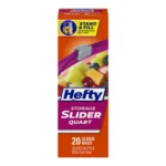HEFTY SLDR STORAGE BAG QRT 20CT