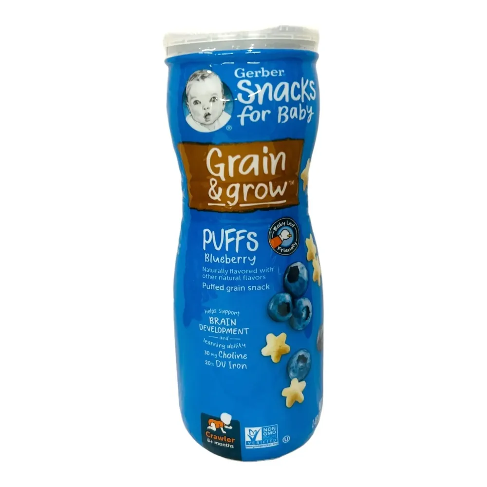 015000045296 GERBER GRAD PUFFS BLUEBERRY 1.48Z - Image 1