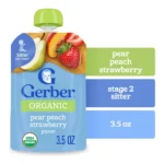 GERBER 2ND ORGANIC PEACH 2PK