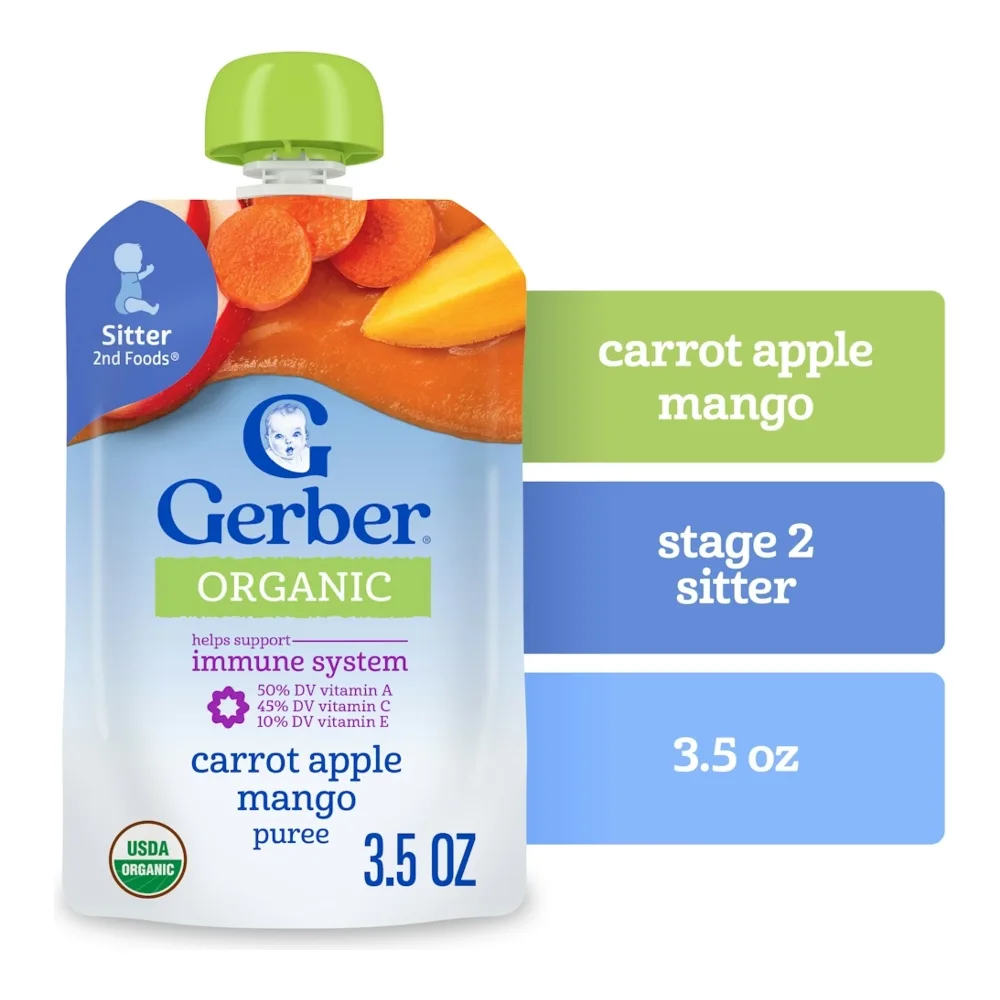 015000074395 GERBER 2ND ORGANIC CARROT 2PK - Image 1