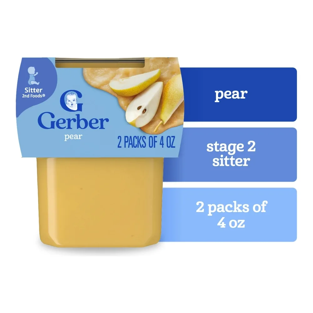 015000076061 GERBER 2ND FOODS PEAR 2PK - Image 1