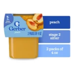GERBER 2ND PEACHES 2PK