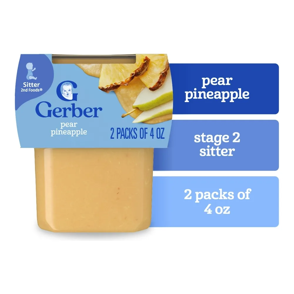 015000076757 GERBER 2ND FOODS PEAR PINA 2PK - Image 1
