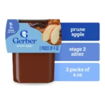 GERBER 2ND PRUNES W/APPLES 2PK