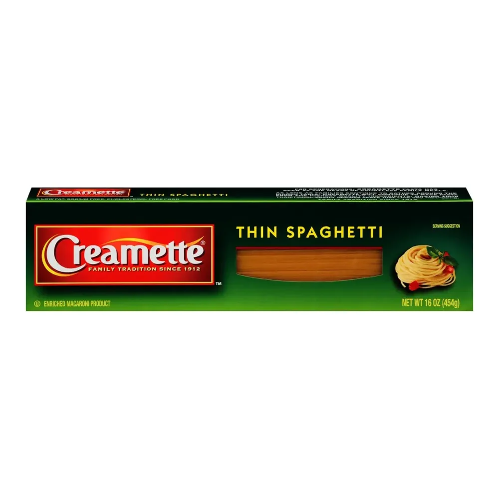 015100001635 CREAMETE THIN SPAGHETTI 1LB - Image 1