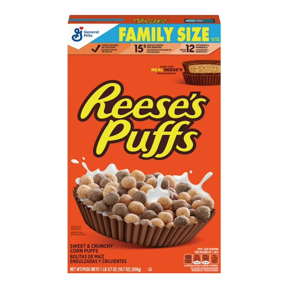 016000169692 G/M REESES PUFFS CEREAL 19.7Z - Image 1