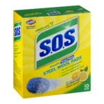 SOS STEEL WOOL PADS LMN SCT 10CT