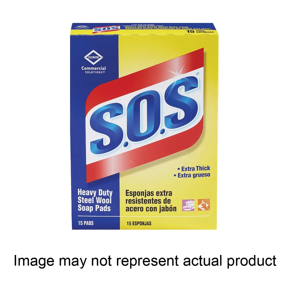 016500980414 SOS STEEL SOAP PADS 4PK - Image 1