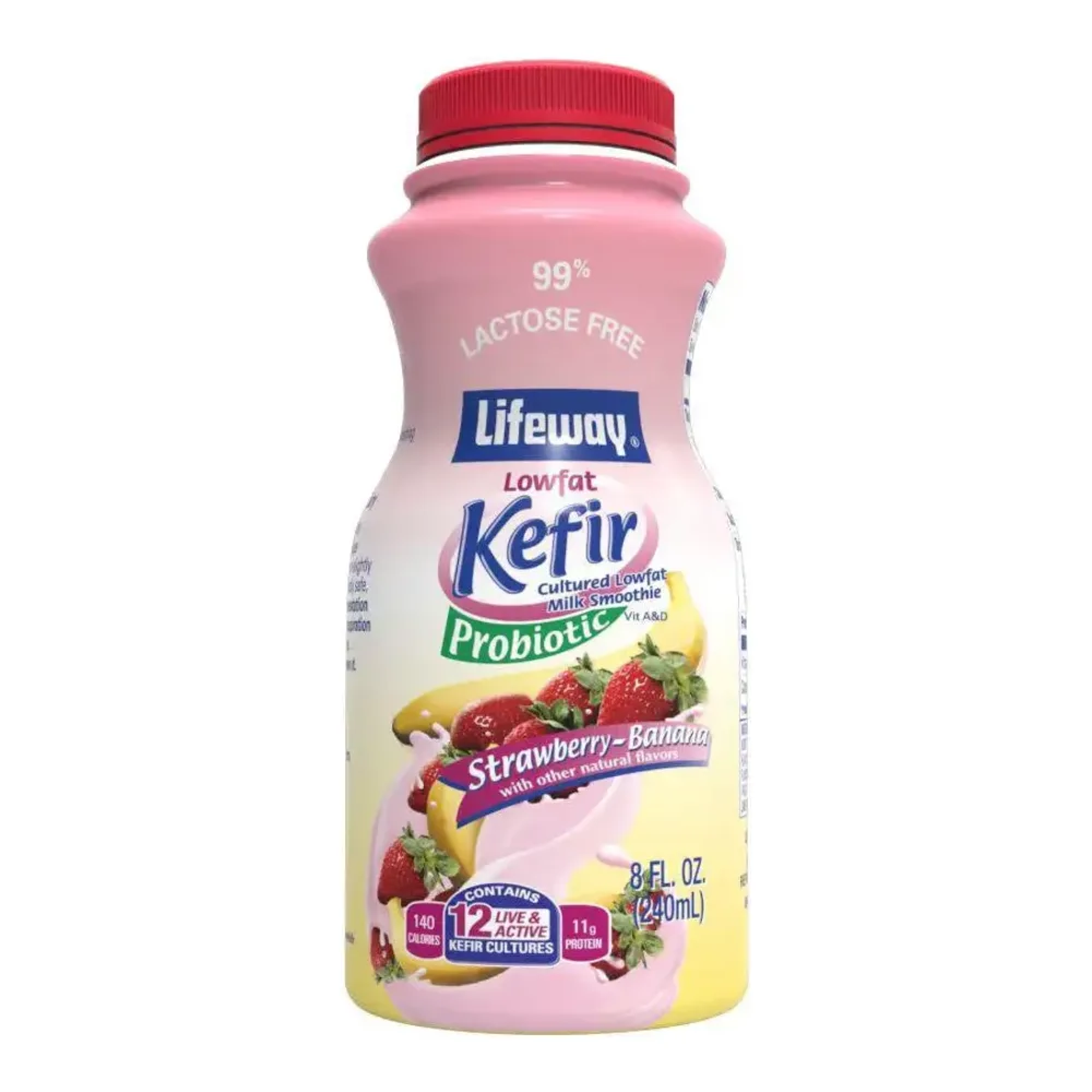 017077107082 LIFEWAY KEFIR SRAW-BANANA 8Z - Image 1