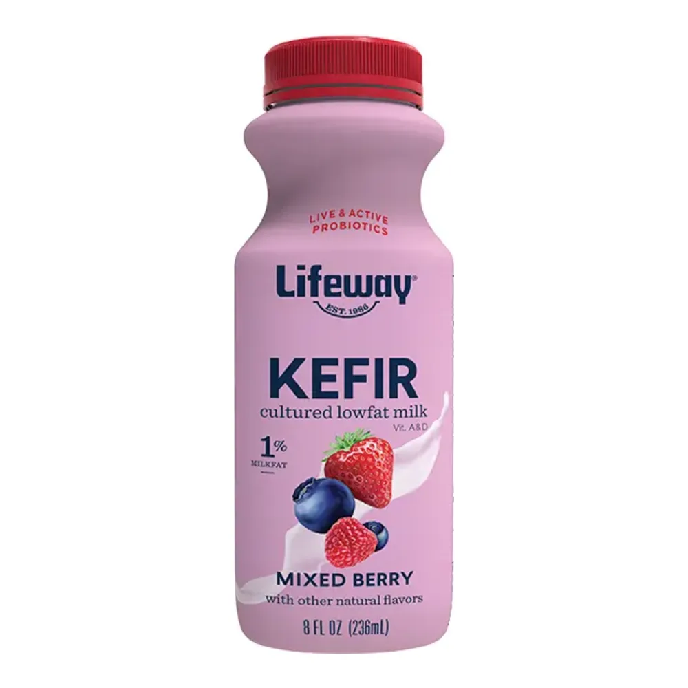 017077117487 LIFEWAY KEFIR MIXED BERRY L/F 8Z - Image 1