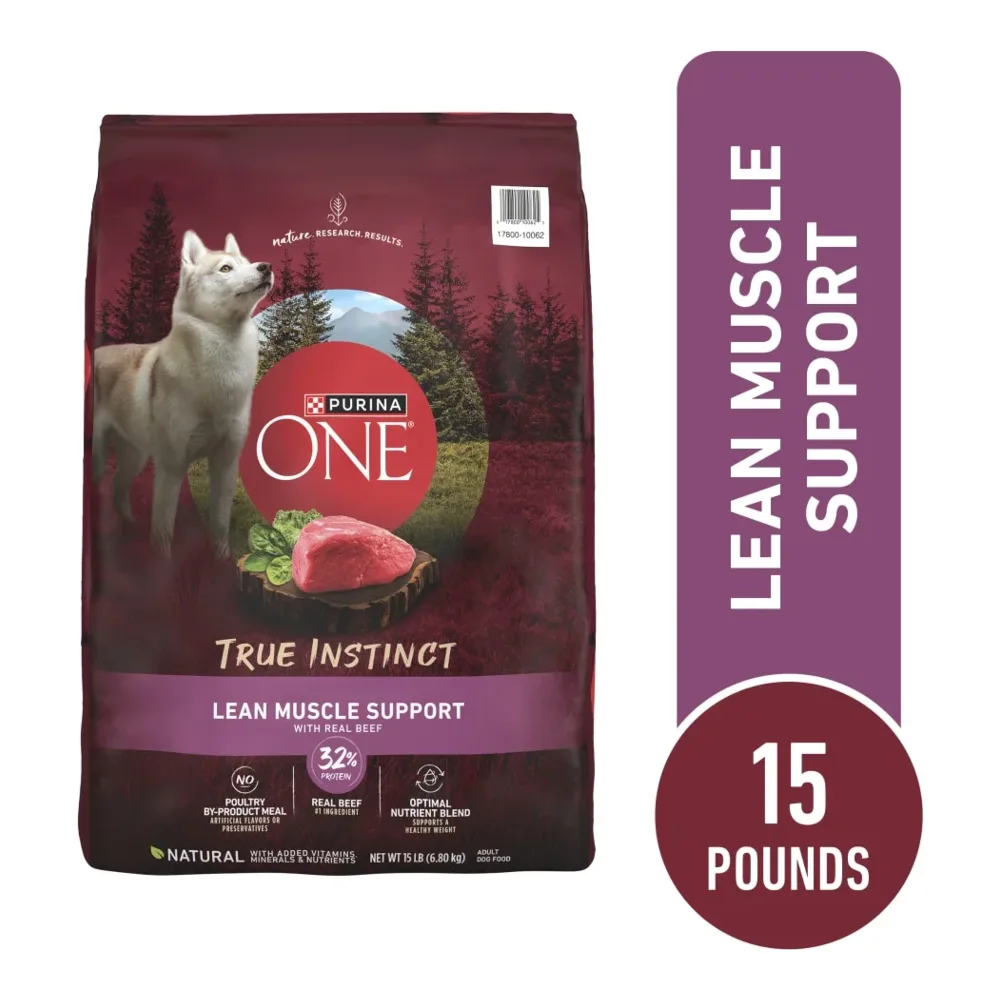 017800100625 PUR 1 TRUE INSTINCT MUSCLE 15LB - Image 1