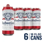BUDWEISER CANS 16Z/6PK