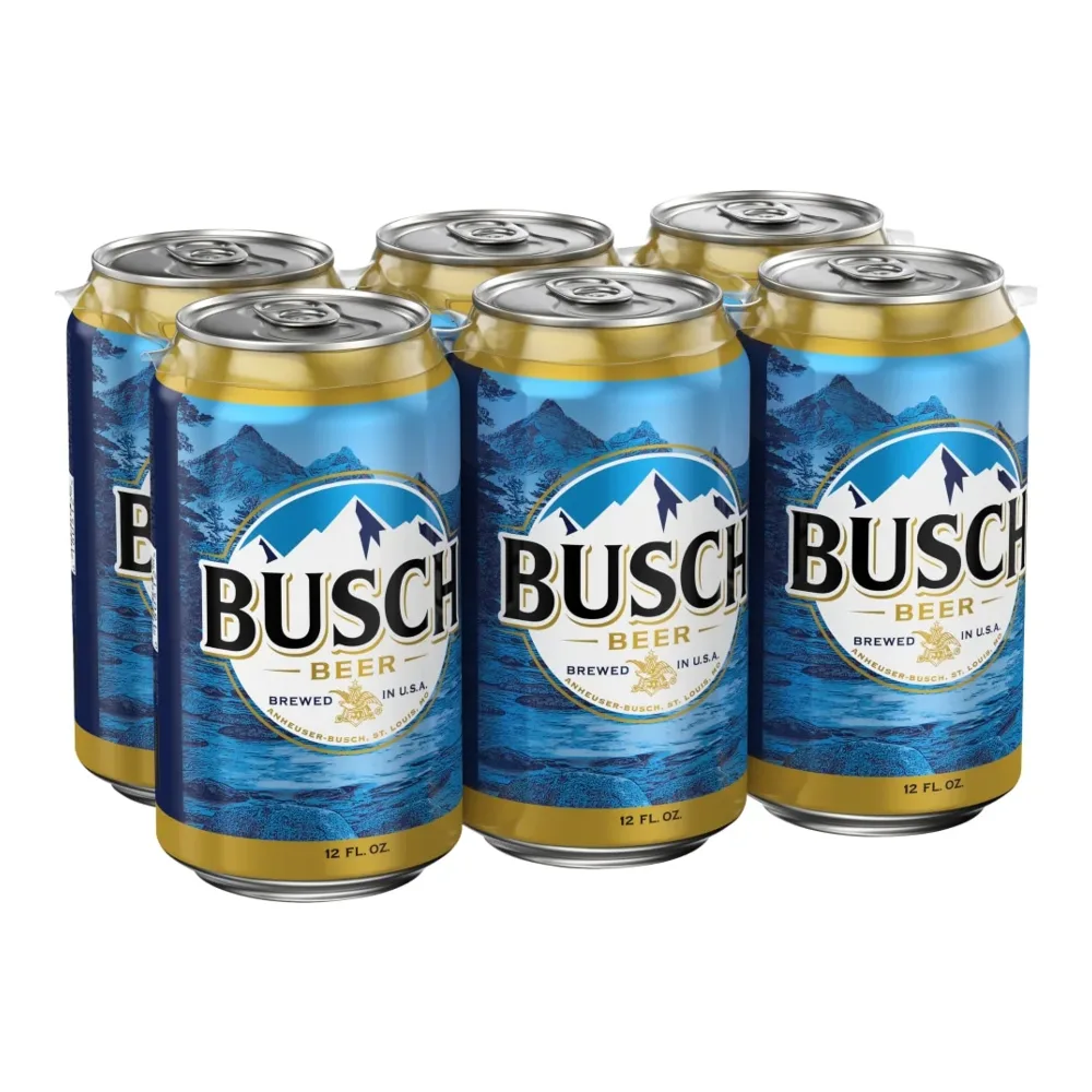 018200000515 BUSCH BEER CANS 12Z/ 6PK - Image 1