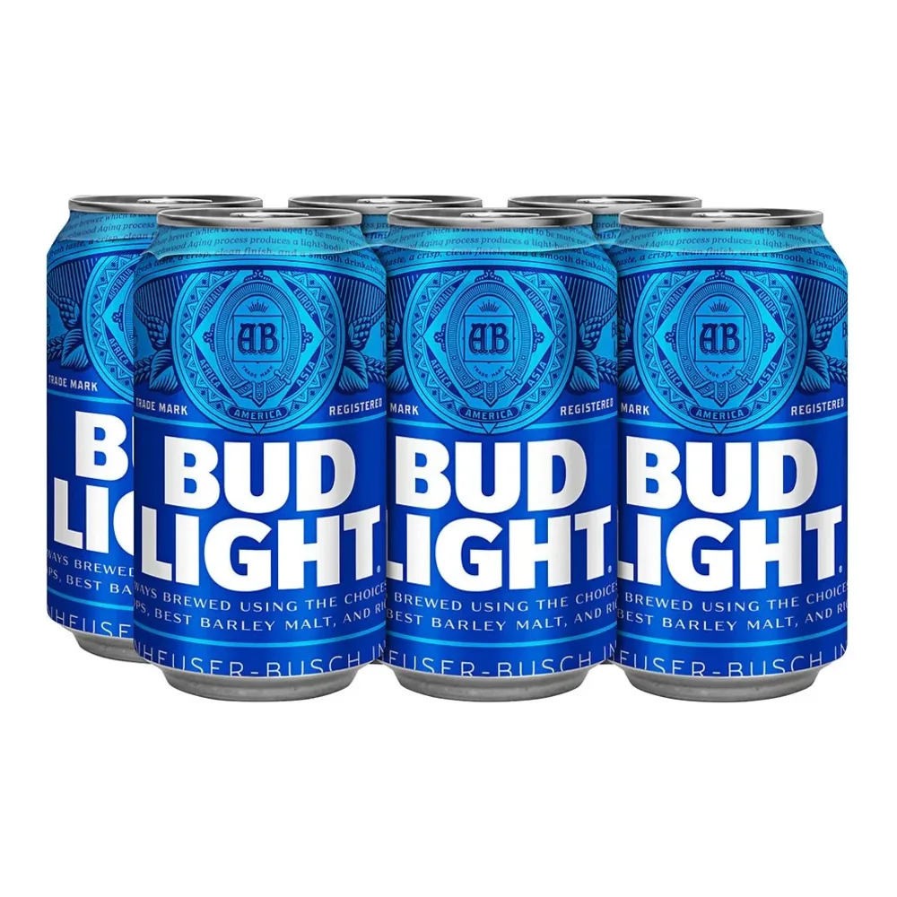 018200001062 BUD LIGHT CANS 12Z/6PK - Image 1