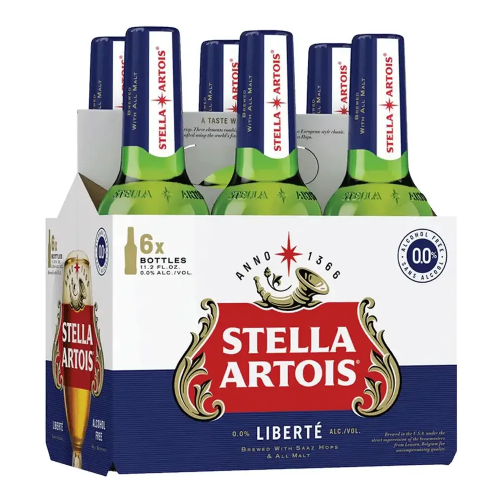 018200203138 STELLA ARTOIS LIB NO ALC 12Z/6PK - Image 1