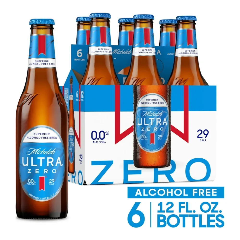 018200204456 MICHELOB ULTRA ZERO BEER 12Z/6PK - Image 1