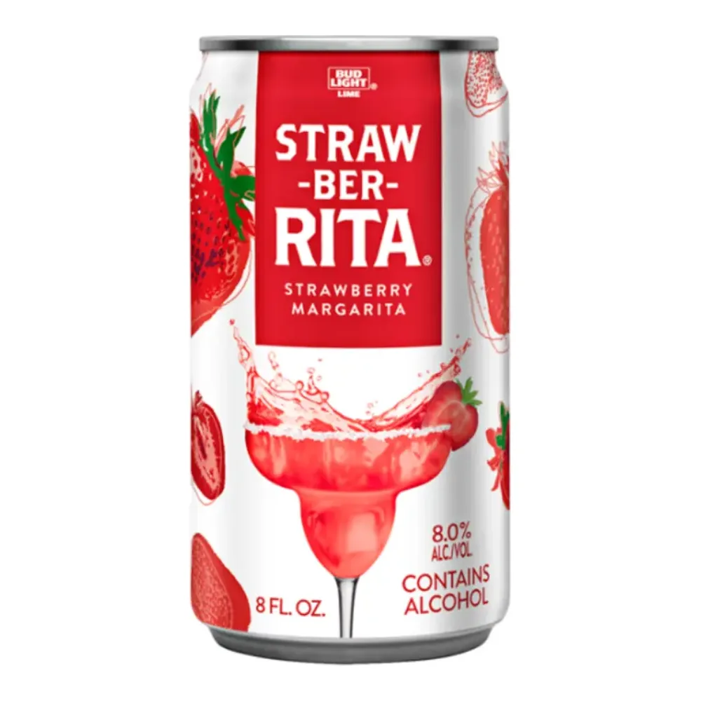 018200255052 BUD LIGHT STRAW-BER-RITA 25Z - Image 1