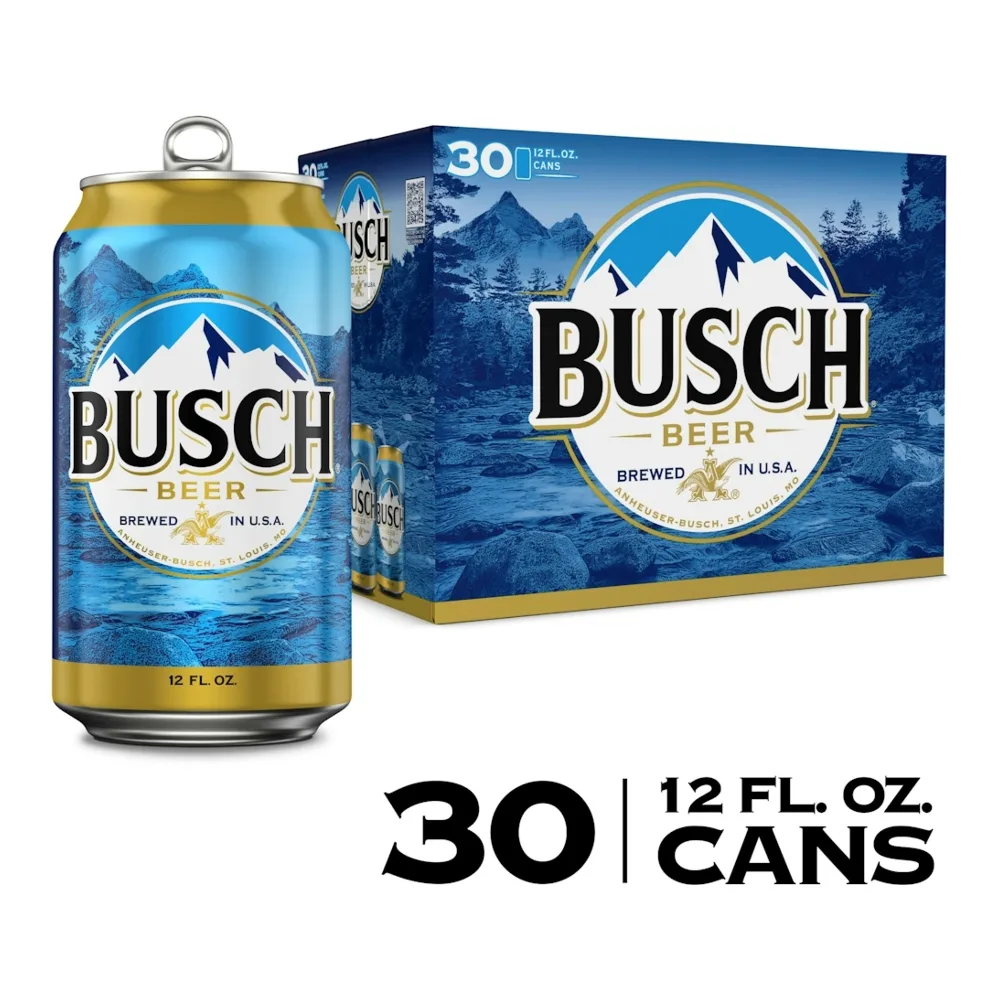 018200610301 BUSCH BEER CANS 12Z/30PK - Image 1