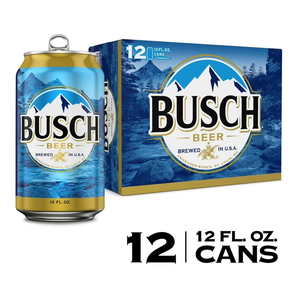 018200610479 BUSCH BEER CANS 12Z/12PK - Image 1
