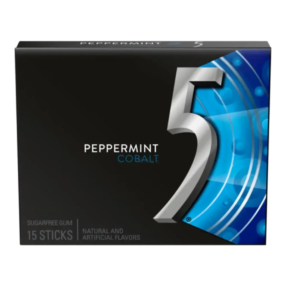 022000005120 WRIG 5 GUM PEPPRMNT COBALT 15CT - Image 1