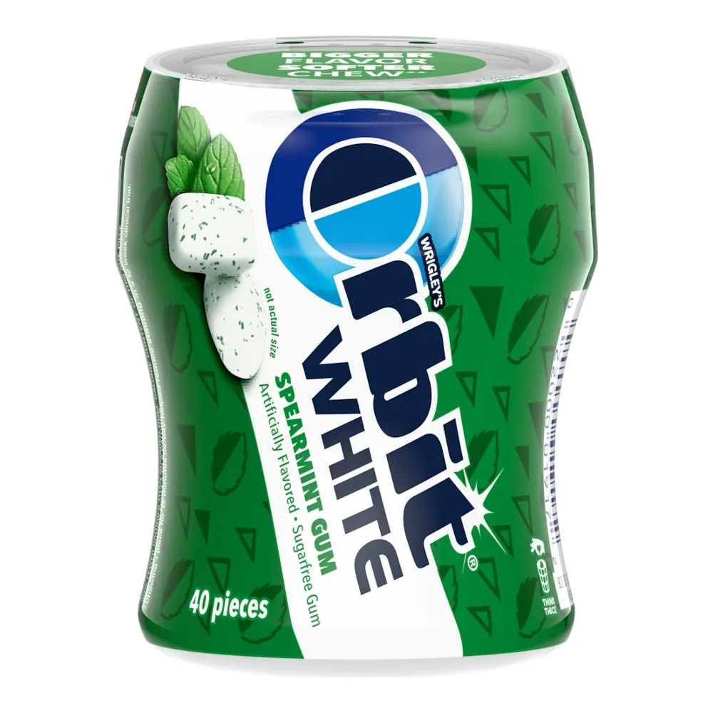 022000019172 ORBIT WHITE PEPPERMENT GUM 30CT - Image 1