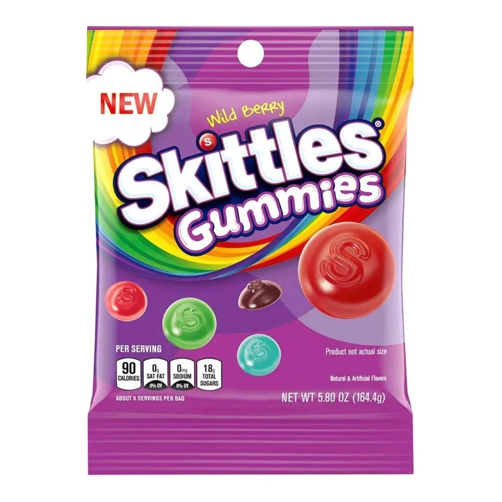 022000285966 SKITTLES WILD BERRY GUMMIES 5.80Z - Image 1