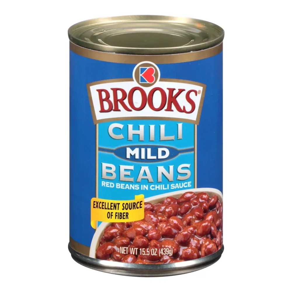 023000982053 BROOKS CHILI BEANS MILD 15Z - Image 1