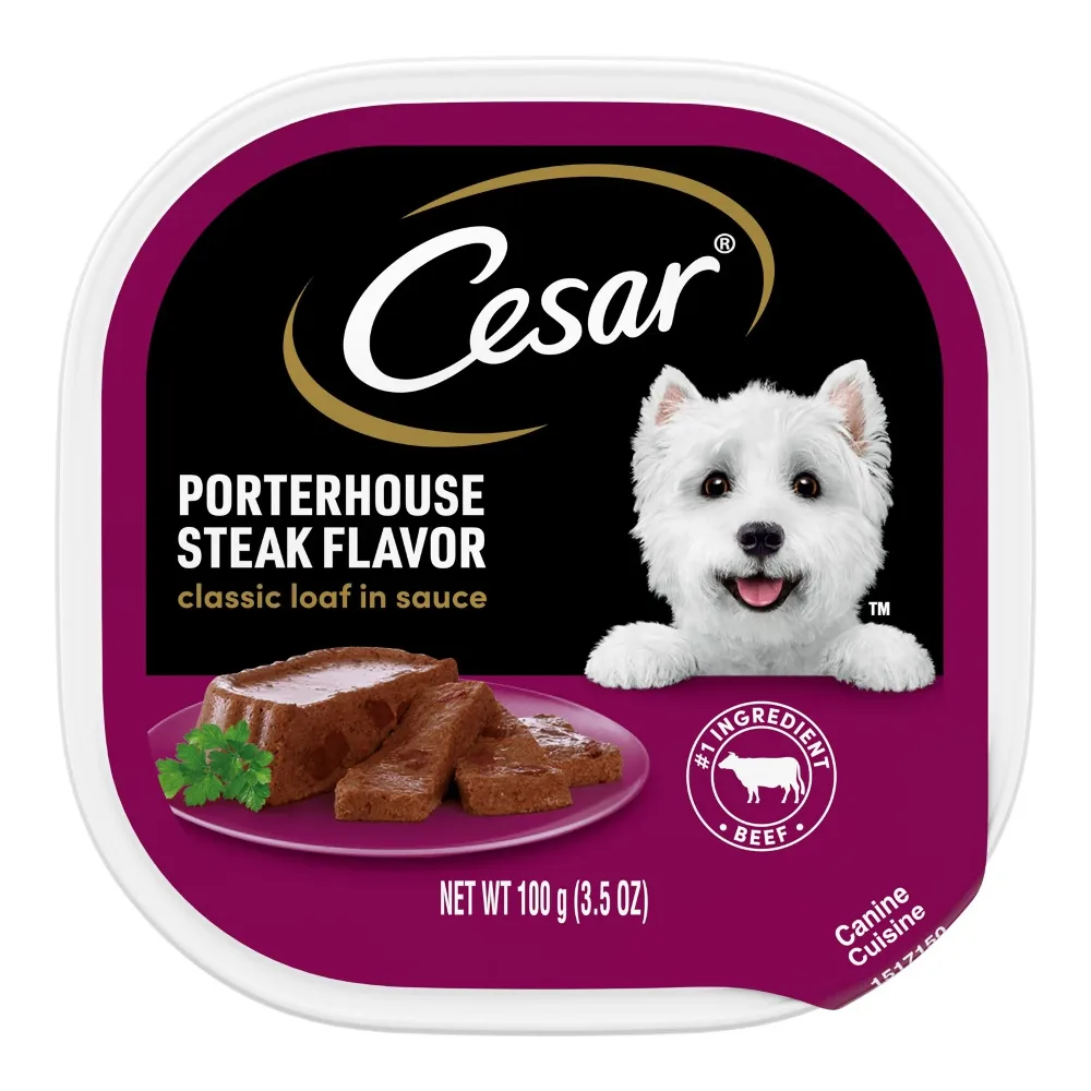 023100024516 CESAR PORTERHOUSE DOG FOOD 3Z - Image 1