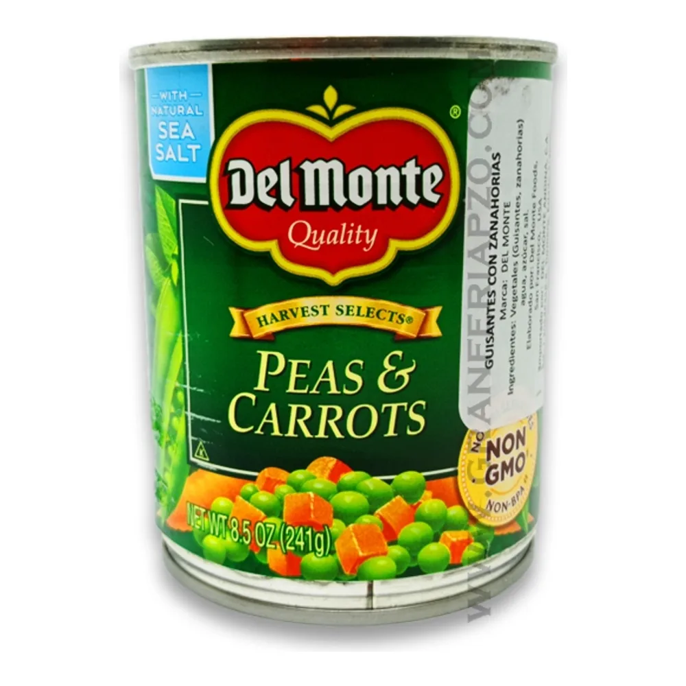 024000013204 DEL MONTE PEAS & CARROTS 8Z - Image 1