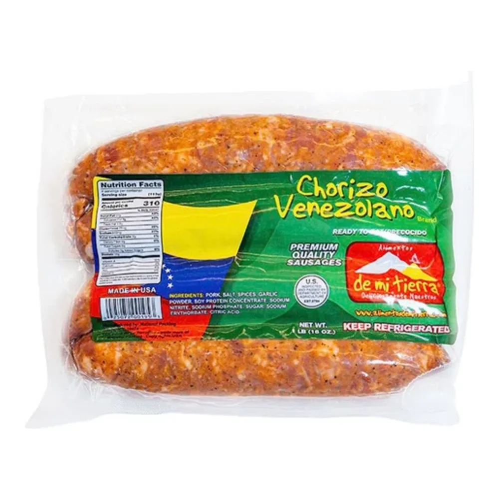 025072001953 DE MI TIERRA CHORIZO VENEZOLANO 16Z - Image 1
