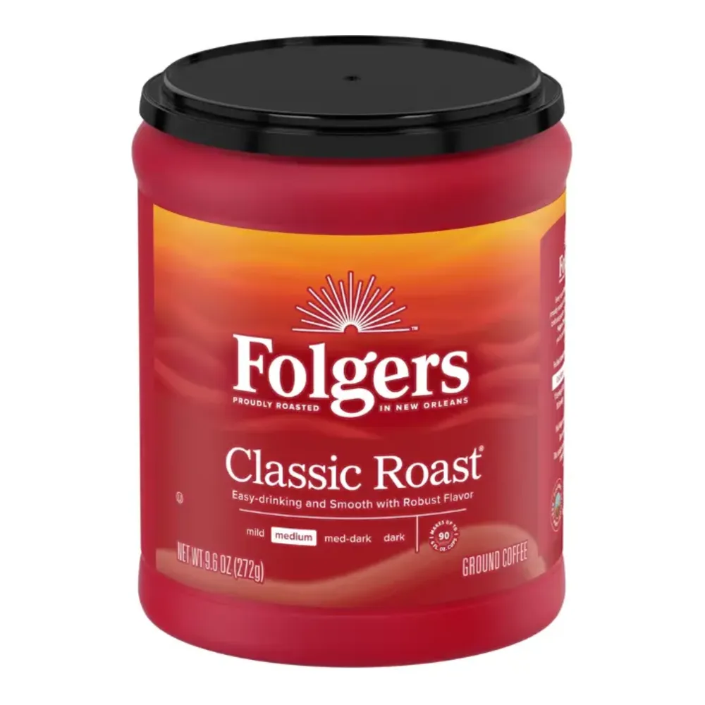 025500304014 FOLGERS CLASSIC COFFEE CAN 9.6Z - Image 1