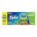 ZIPLOC SANDWICH BAG 50CT