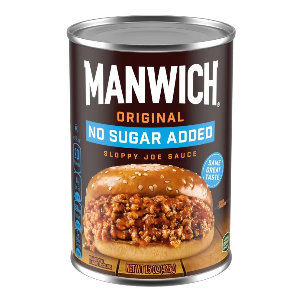 027000087343 HUNTS MANWICH NO SUGAR ADDED 15Z - Image 1