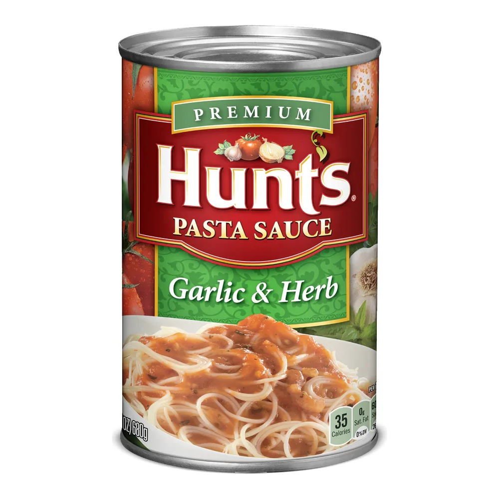 027000500118 HUNTS PASTA GARLIC & HERB SCE 24Z - Image 1
