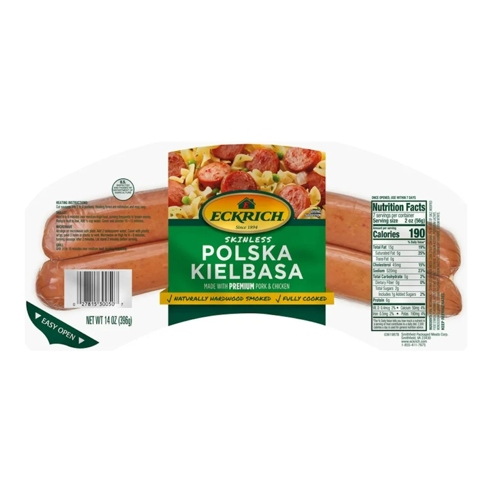 027815300507 ECKRICH POLSKA SAUSAGE 14Z - Image 1