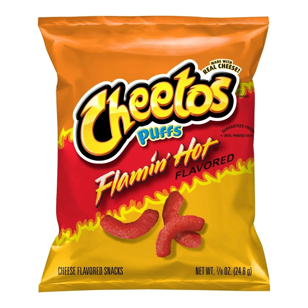 028400091473 CHEETOS PUFFS FLAMIN HOT 1Z - Image 1