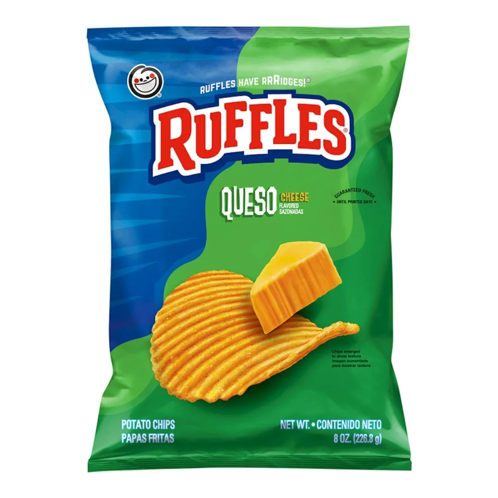 028400517706 RUFFLES QUESO CHEESE 8.5Z - Image 1